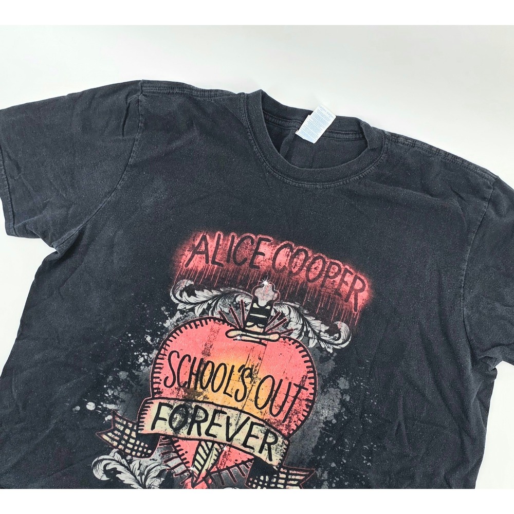 Gildan Alice Cooper T-Shirt World Tour 2015 Rock Graphic Size XL Mens Black